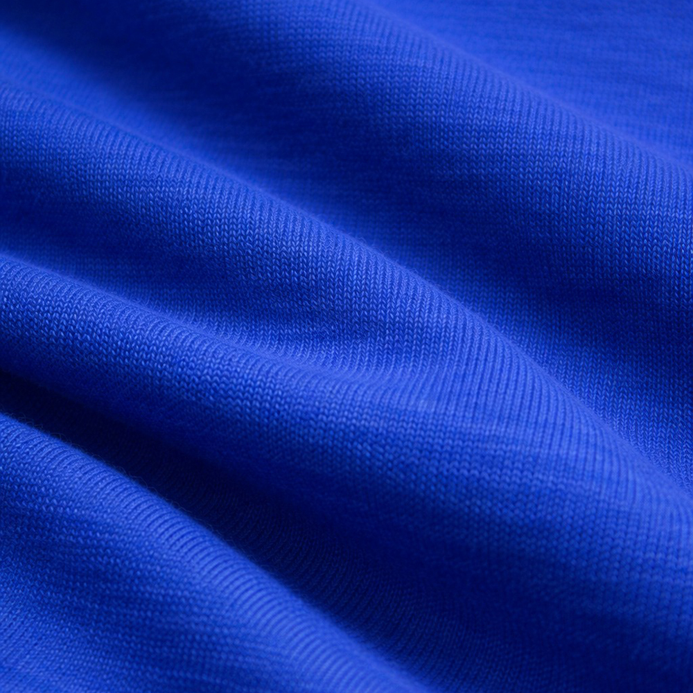 Blue Round Neck With Half Sleeves T-Shirt