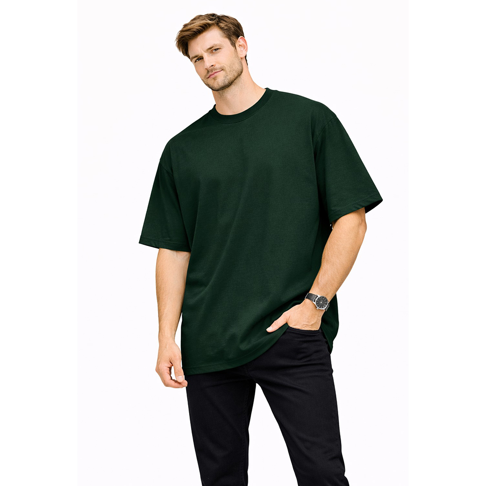 Green Oversized Round Neck T-Shirt