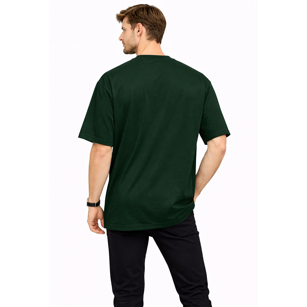 Green Oversized Round Neck T-Shirt