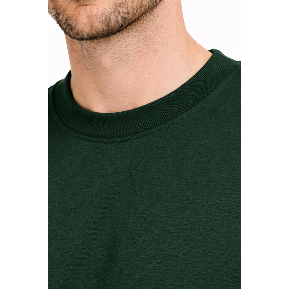 Green Oversized Round Neck T-Shirt