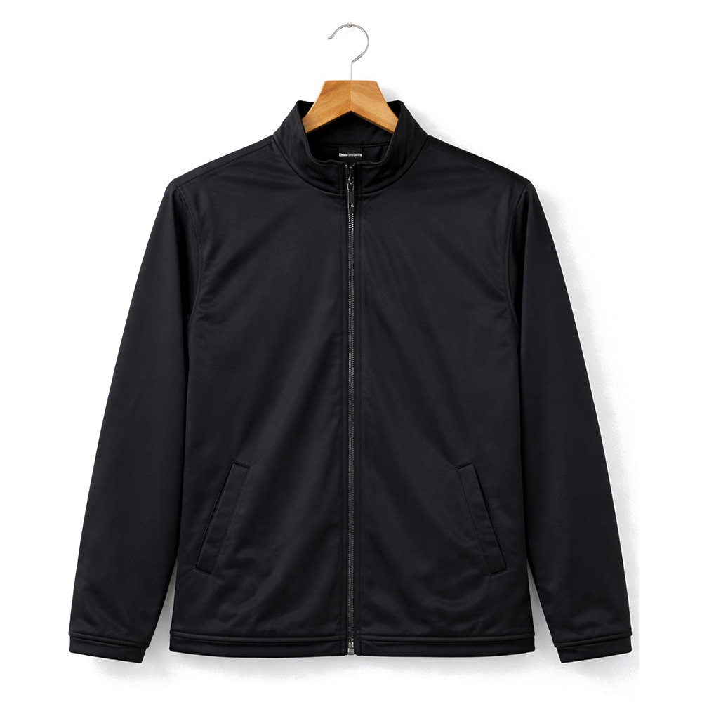 Super Poly Fabric Biker Jacket