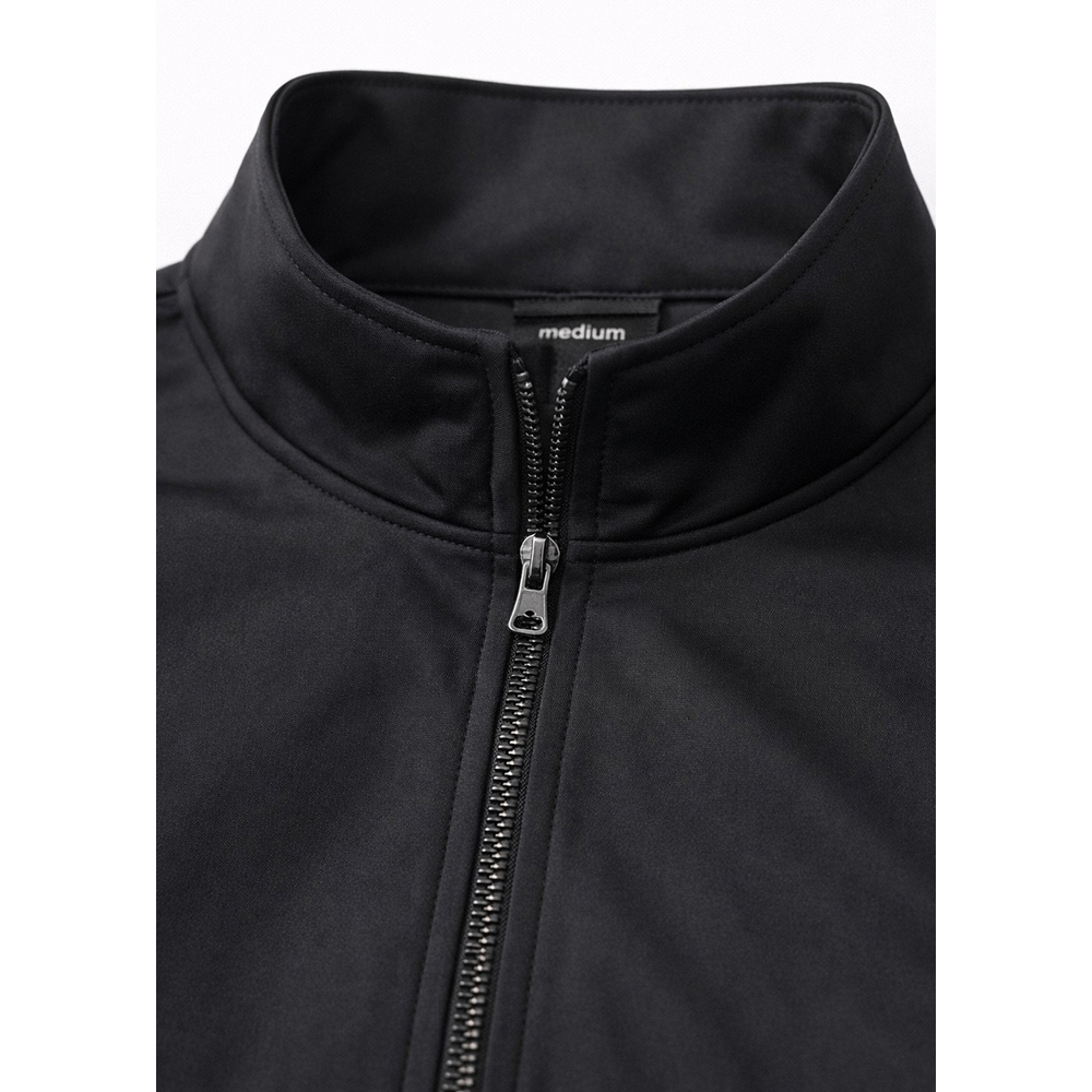 Super Poly Fabric Biker Jacket