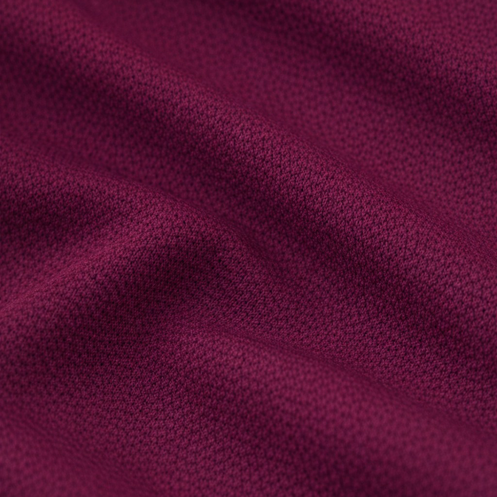 Maroon Polyester Fabric Polo T-Shirt