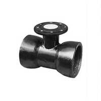 Gsv010 Double Socket Tee With Flange - Color: Black