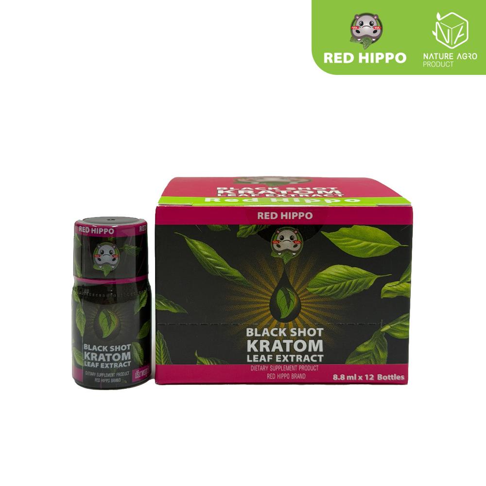 Red Hippo - Black Shot - Premium Kratom Energy Drink (8.8ml)