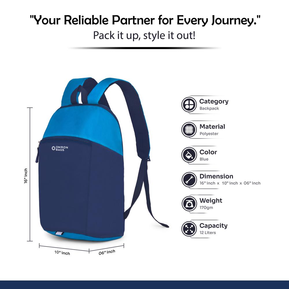 Lightweight Mini Backpack for Men & Women, Multi-Purpose Small Backpack for Daily Use, Travel and Casual Wear