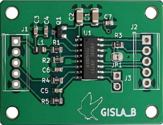 GYRHX711-1 24 bit analog-to-digital converter (ADC) module