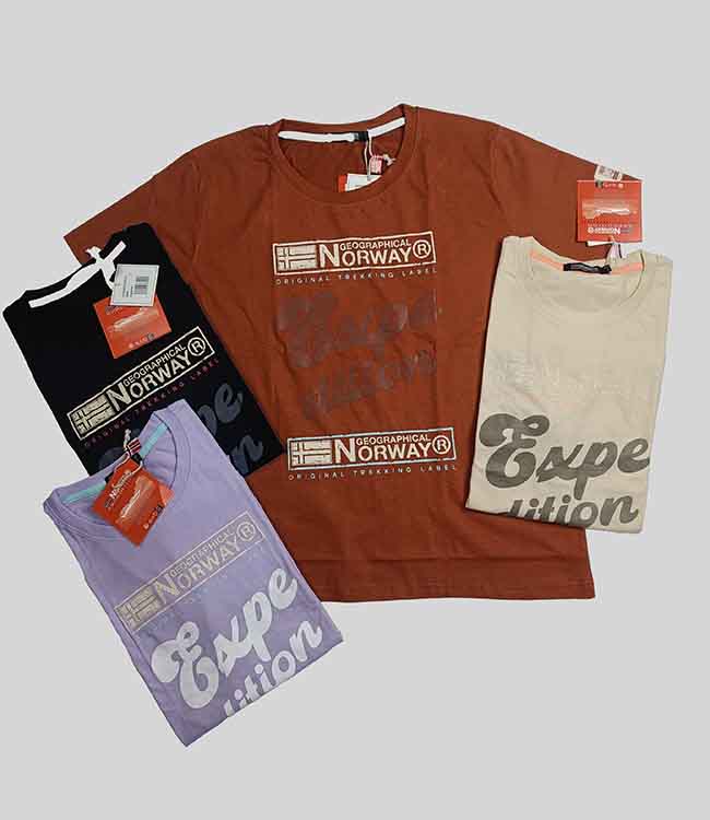 W13413 GEOGRAPHICAL NORWAY Ladies Printed T-Shirts