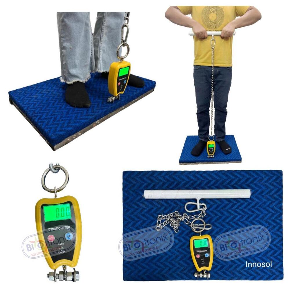 Back Leg Chest Dynamometer for Functional Strength Evaluation