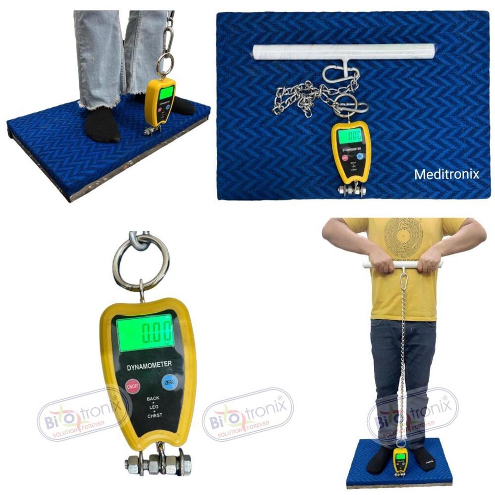 Back Leg Chest Dynamometer for Functional Strength Evaluation