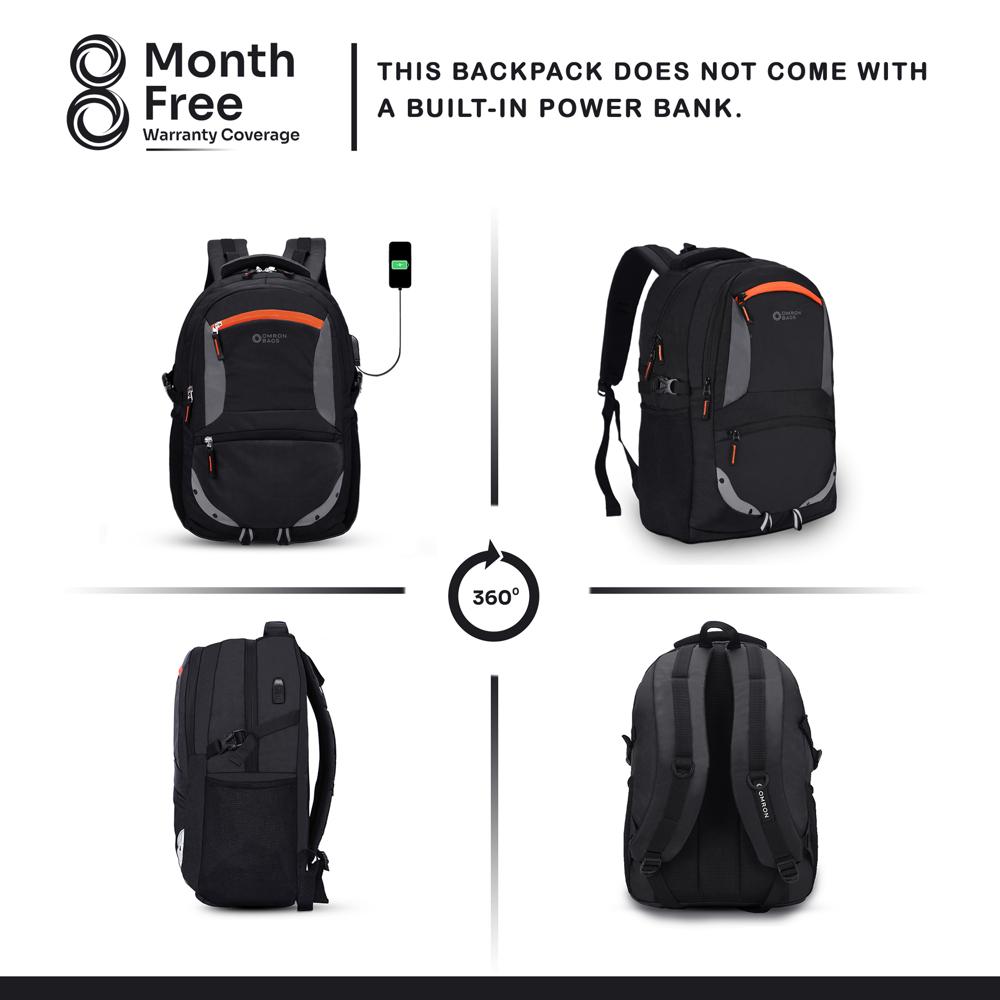 Office Laptop Backpack for Men & Women | USB Port | Water-Resistant Business Travel Bag with Rain Cover