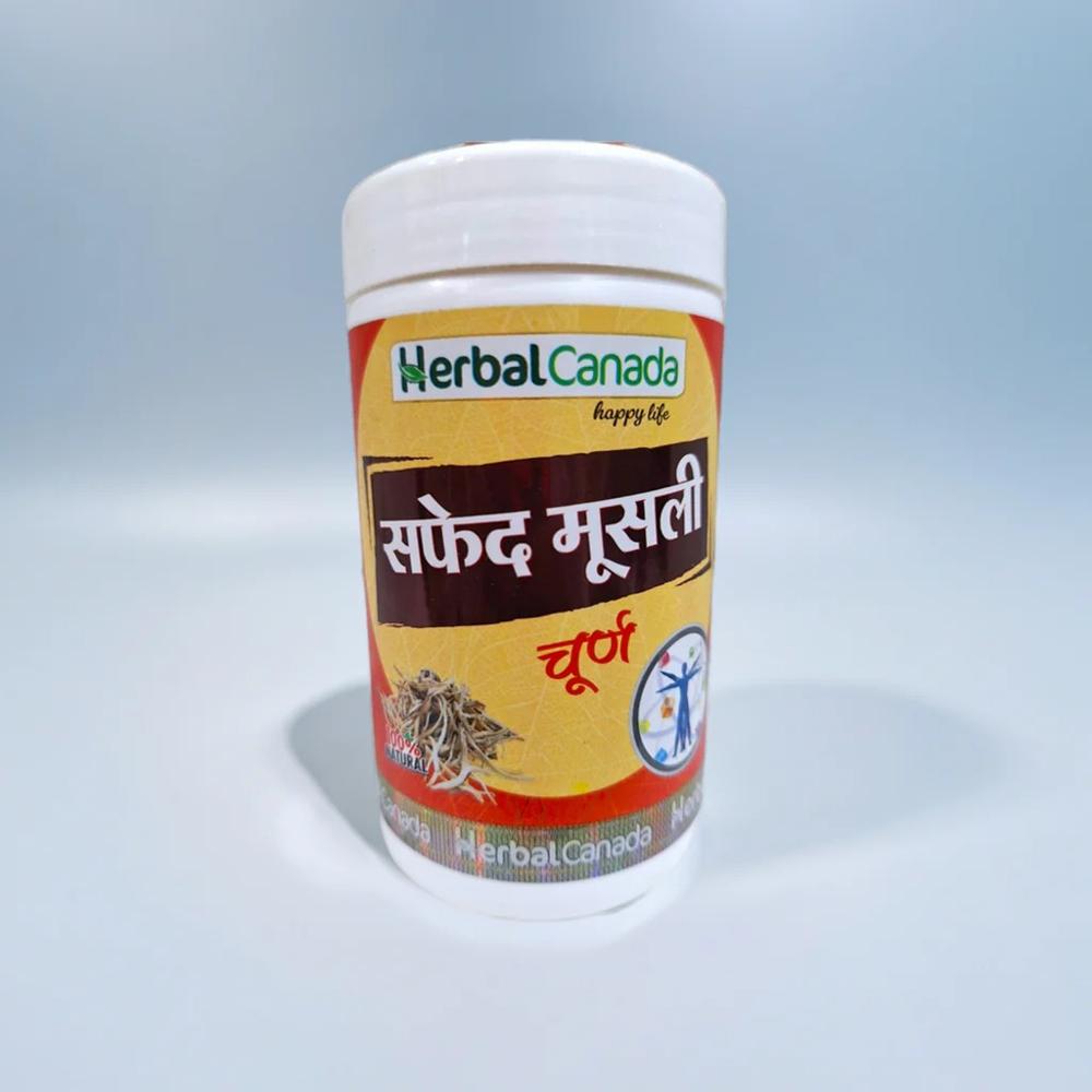 Herbal Canada Safed Musli Churna 100g - Age Group: For Adults