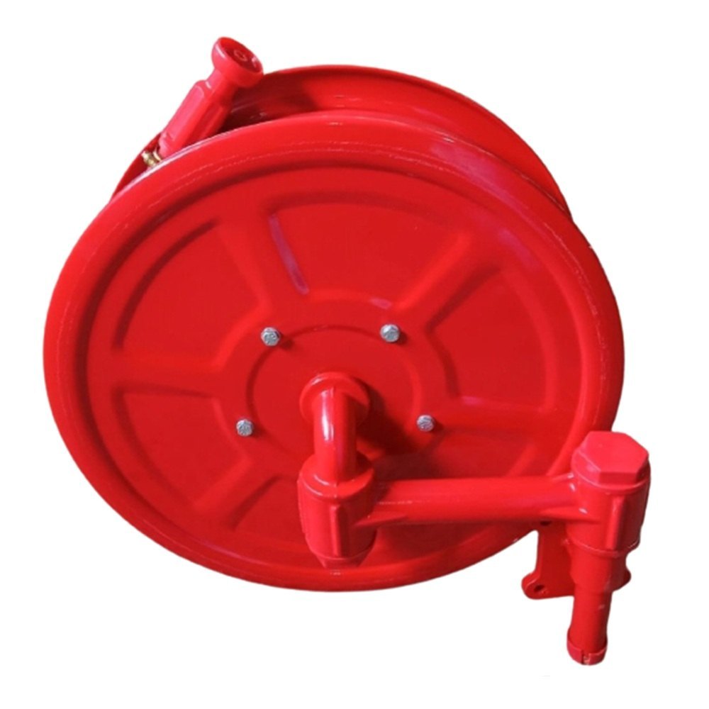 Compact Hose Reel Drum - Mild Steel, Max Cable Length: 10-15m , Red Color For Industrial Applications