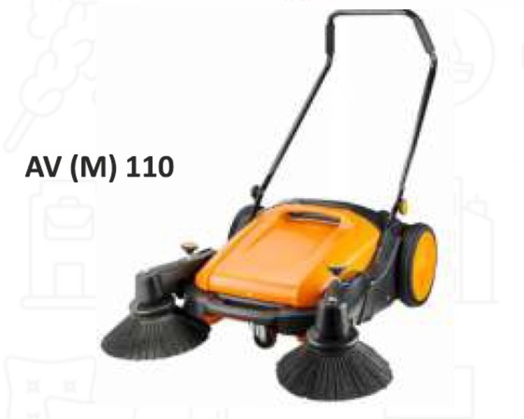 Floor Sweeping Machine - Color: Orange-black