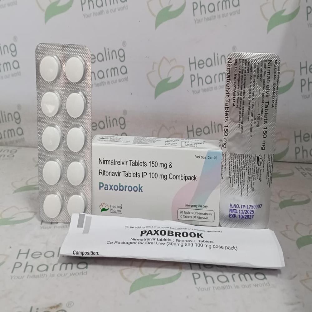 Paxobrook Tab  (Nirmatrelvir tablet 150mg & Ritonavir Tab Ip 100mg Combipack )