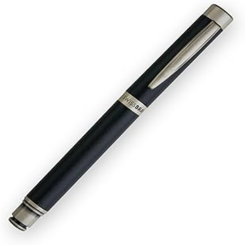 (SS-10208) Black Leather Cardholder & Pen Combo Set