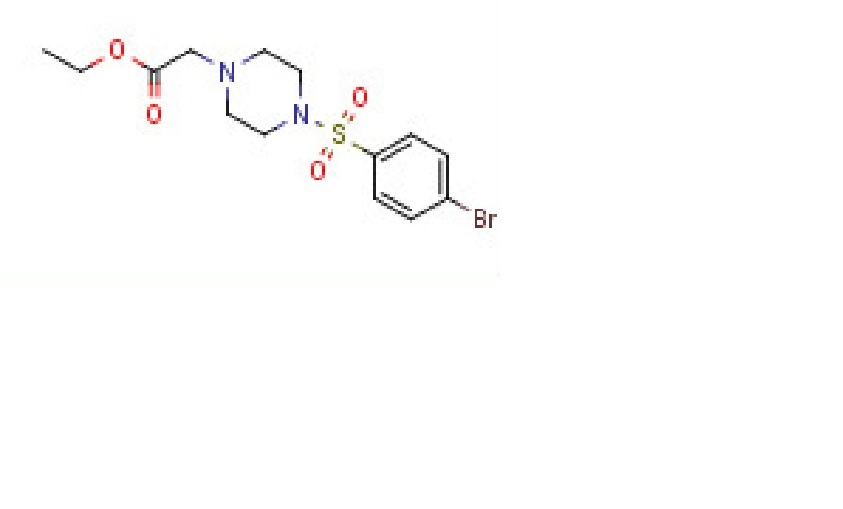Ethyl 2-(4-(4-bromophenylsulfonyl)piperazinoacetate