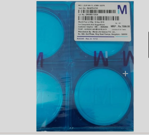MCE Membrane Filter 1.2 Um Pore Size Millipore