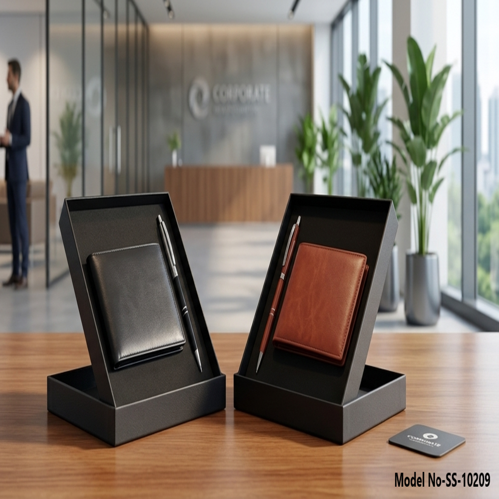 Premium Pu Leather Wallet And Pen Gift Set For Men (ss-10209) - Capacity: Not Applicable Pcs/hr