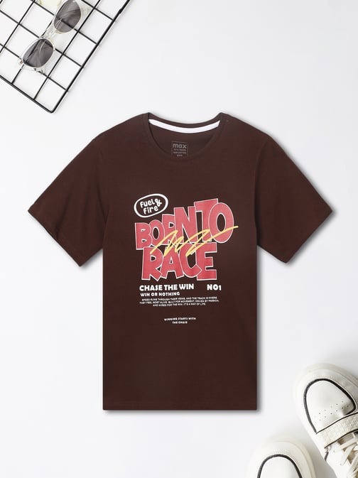 B16449 max Boys Graphic Printed T-Shirts