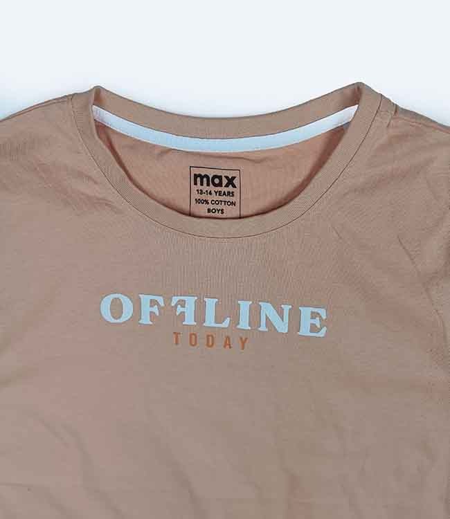 B16449 max Boys Graphic Printed T-Shirts