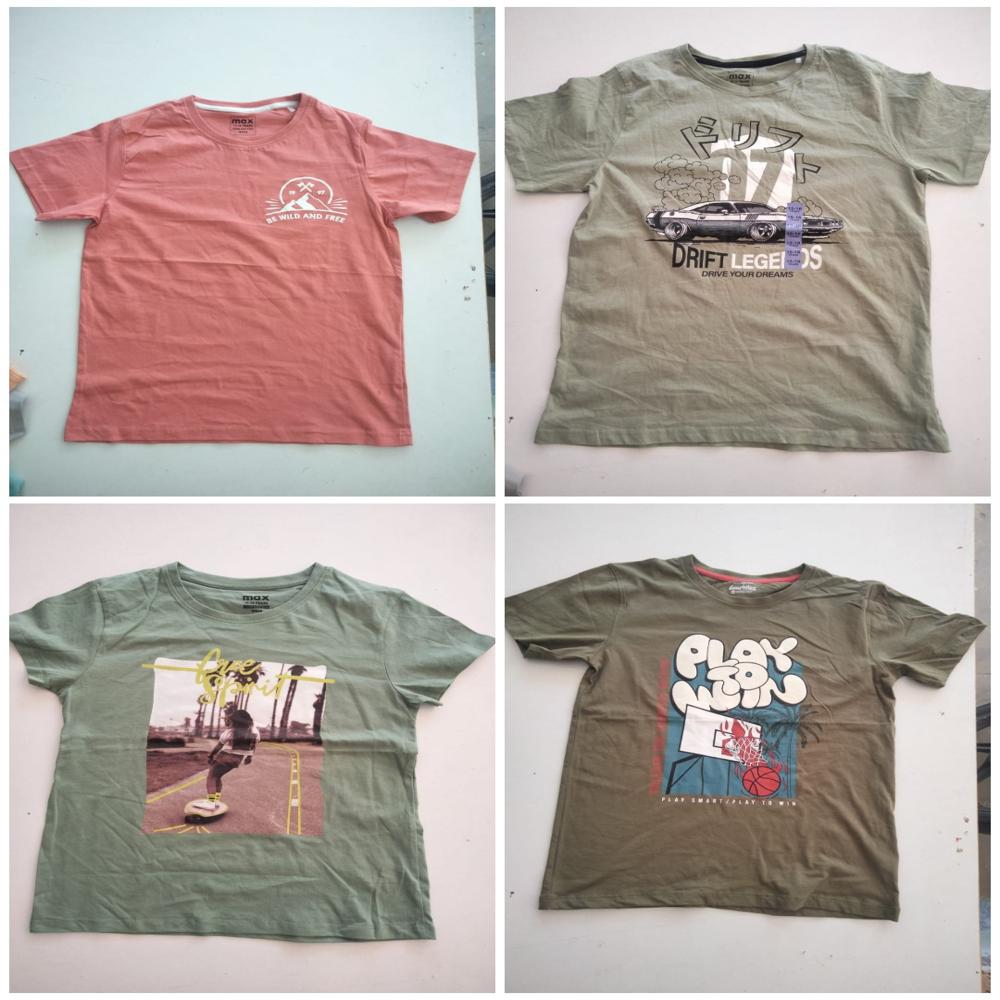 B16449 max Boys Graphic Printed T-Shirts