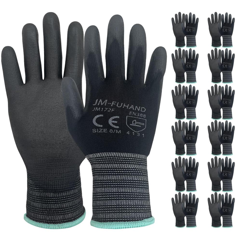 Nitrile Coated Gloves - Full Finger, Multicolor Breathable Design | Industrial & Construction Usage, Plain Pattern, Other Fabric Type