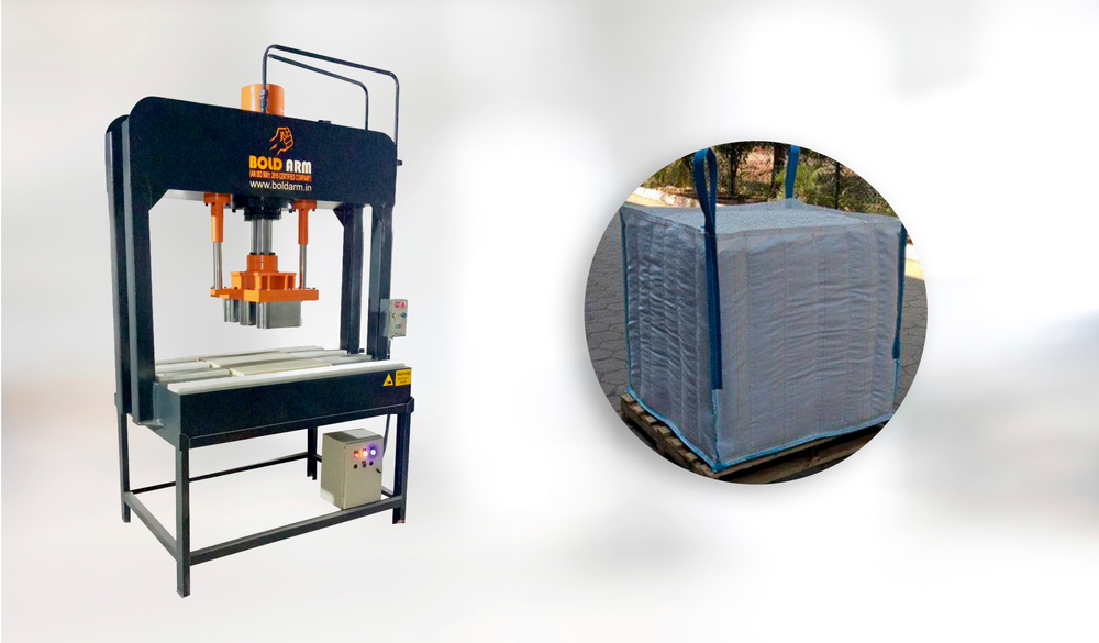 Hydraulic Fibc Baffle Cut Press - Size: 1200Mm X 1000Mm Platen Size