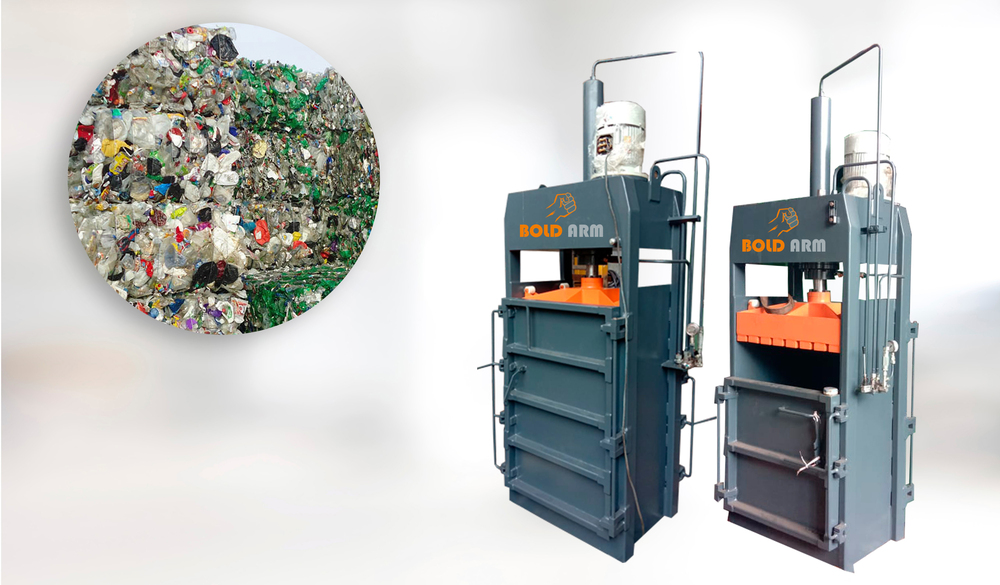 Hydraulic Bale Press For Waste - Scrap - Size: 800Mm X 600Mm / 1000Mm X 800Mm / 1200Mm X 1000Mm