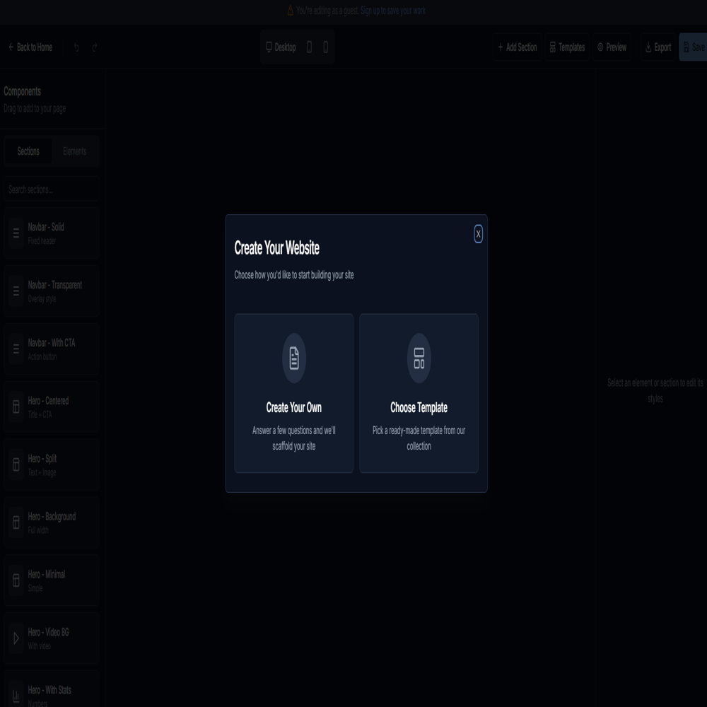 Instant Website Demo & Development Service
