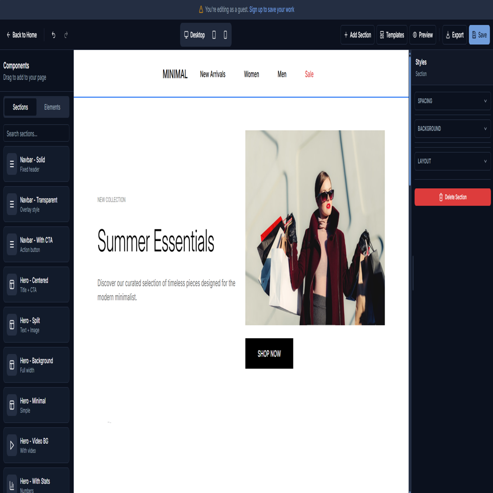 Instant Website Demo & Development Service