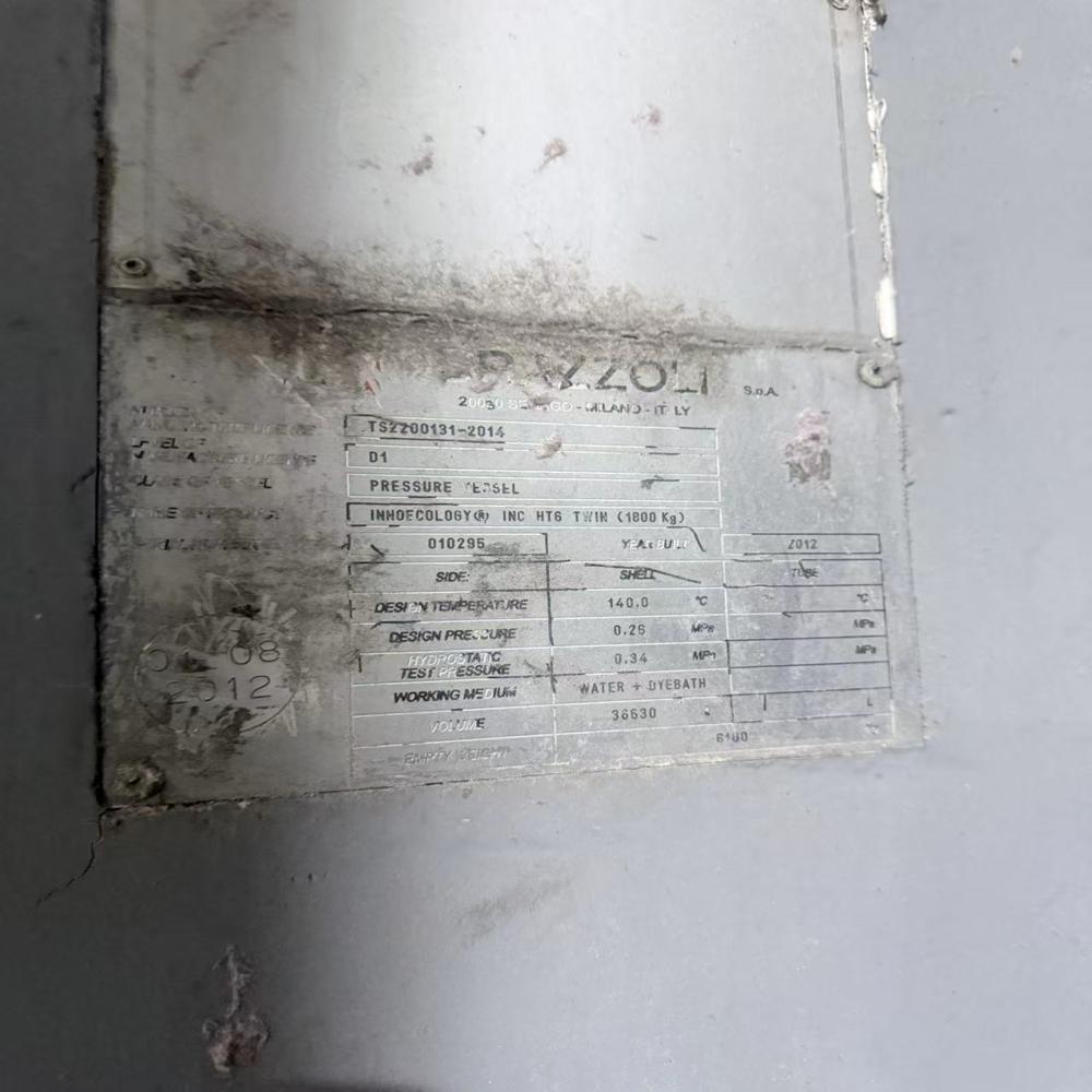 Brazzoli dyeing machine