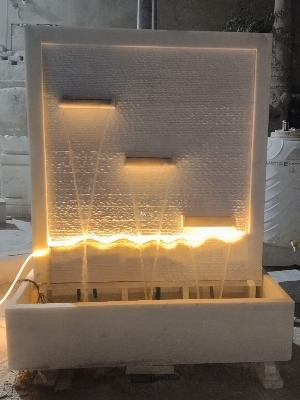 White Marble Waterfall