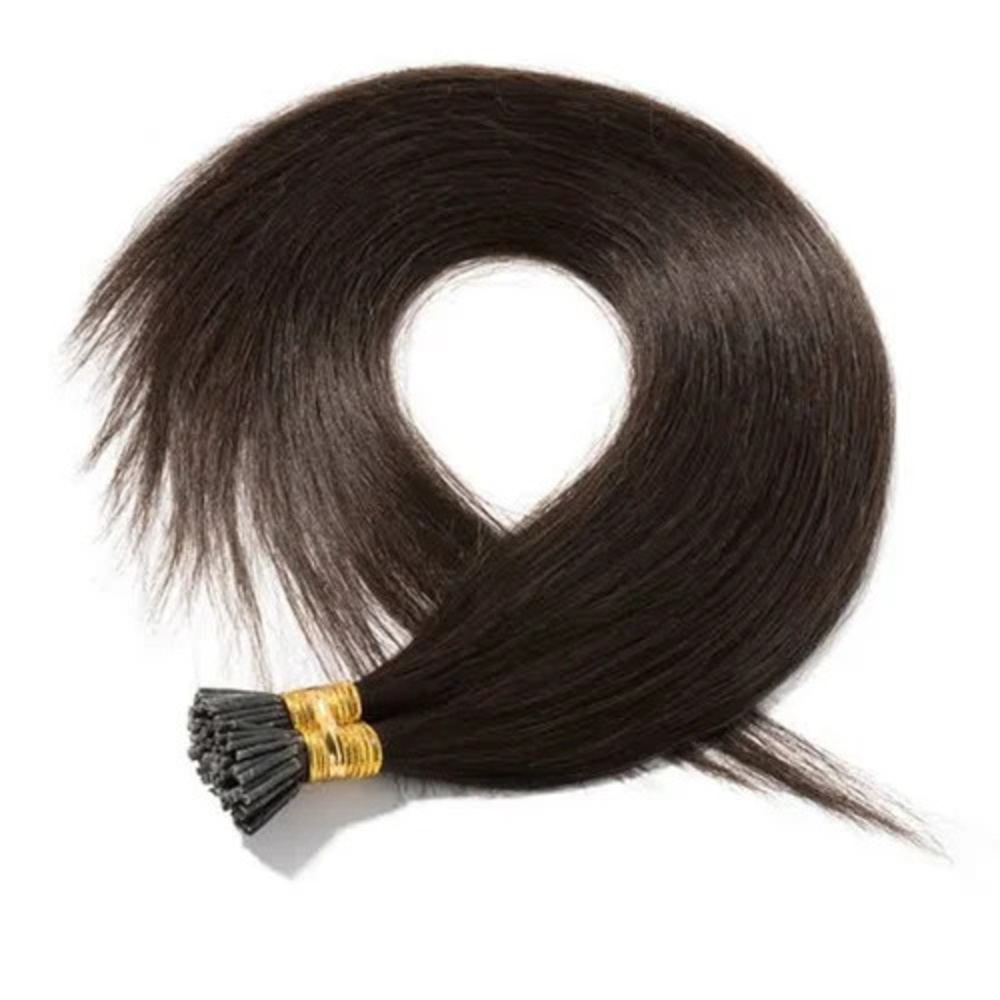 I Tip Human Hair Extension - Color: Brown