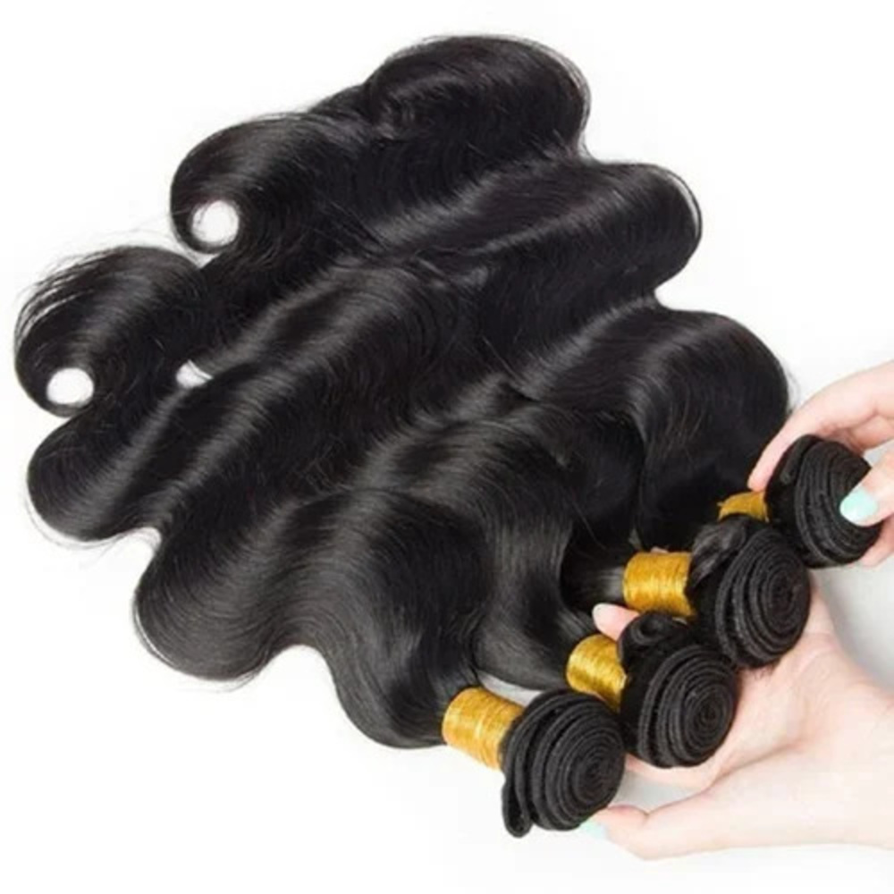 Black Machine Weft Premium Human Remy Hair Bundles - Features: Easy To Style