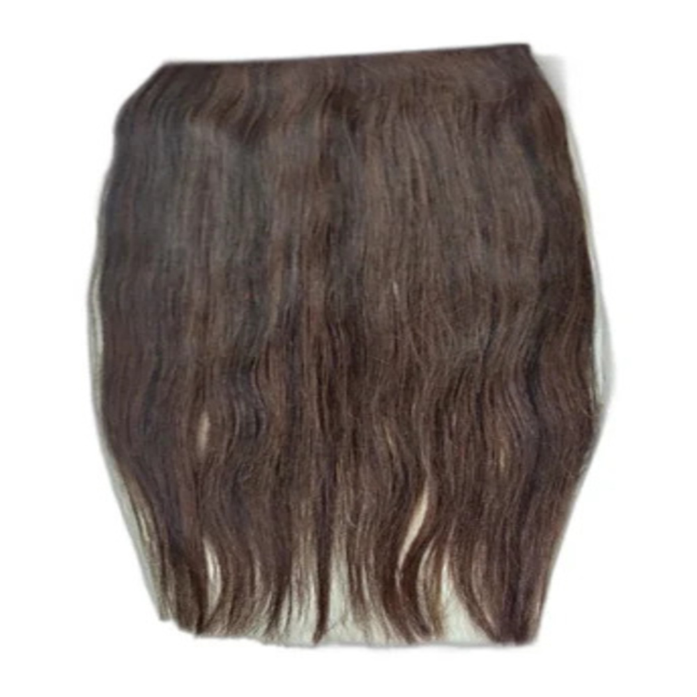 Brown Straight Premium Clip Hair Extension - Application: Personal
