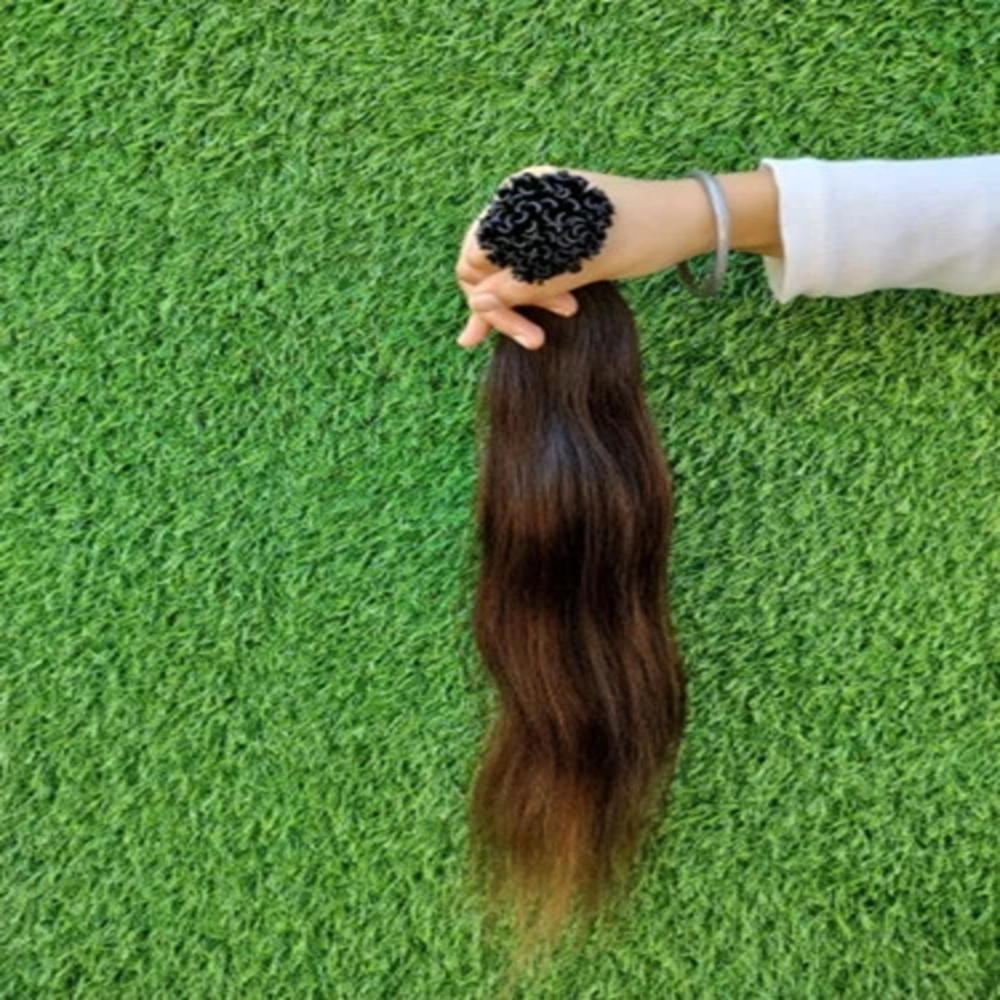 Brown Straight U Tips Hair Extensions