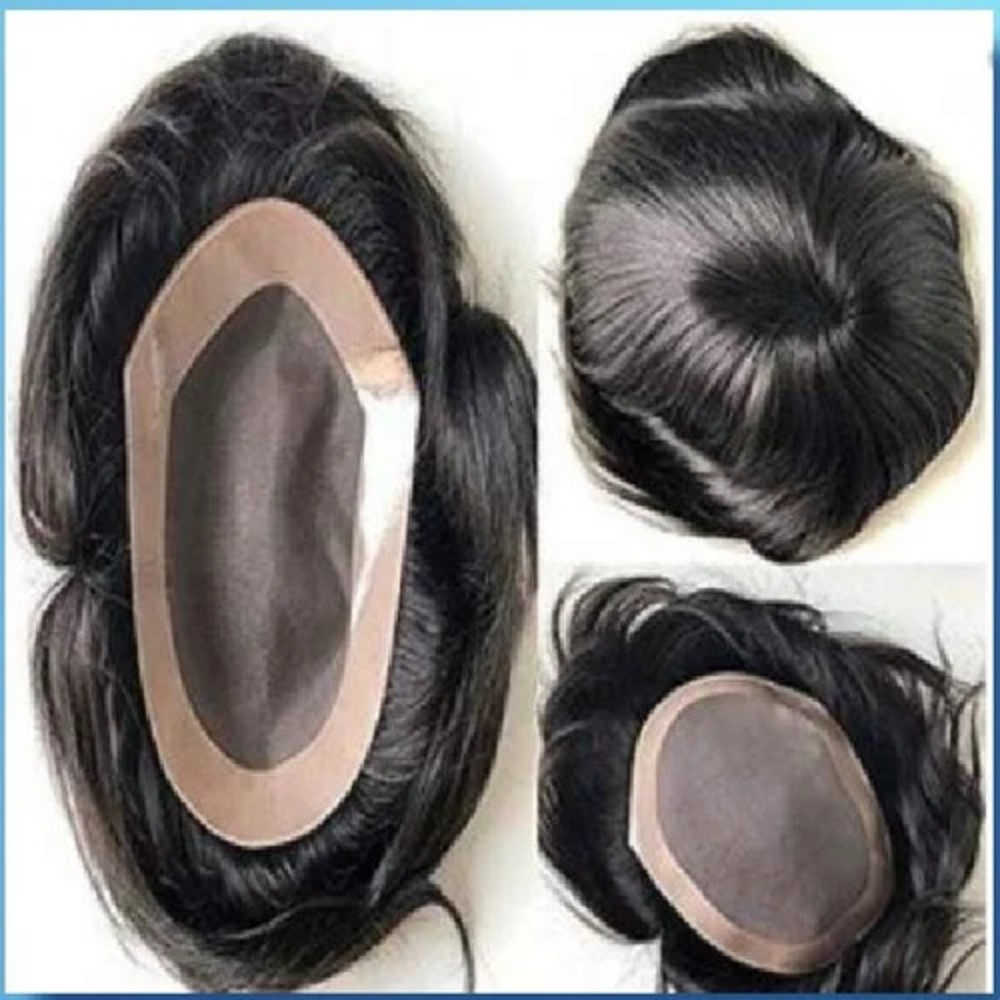 Human Hair Men Wigs - Application: Personal