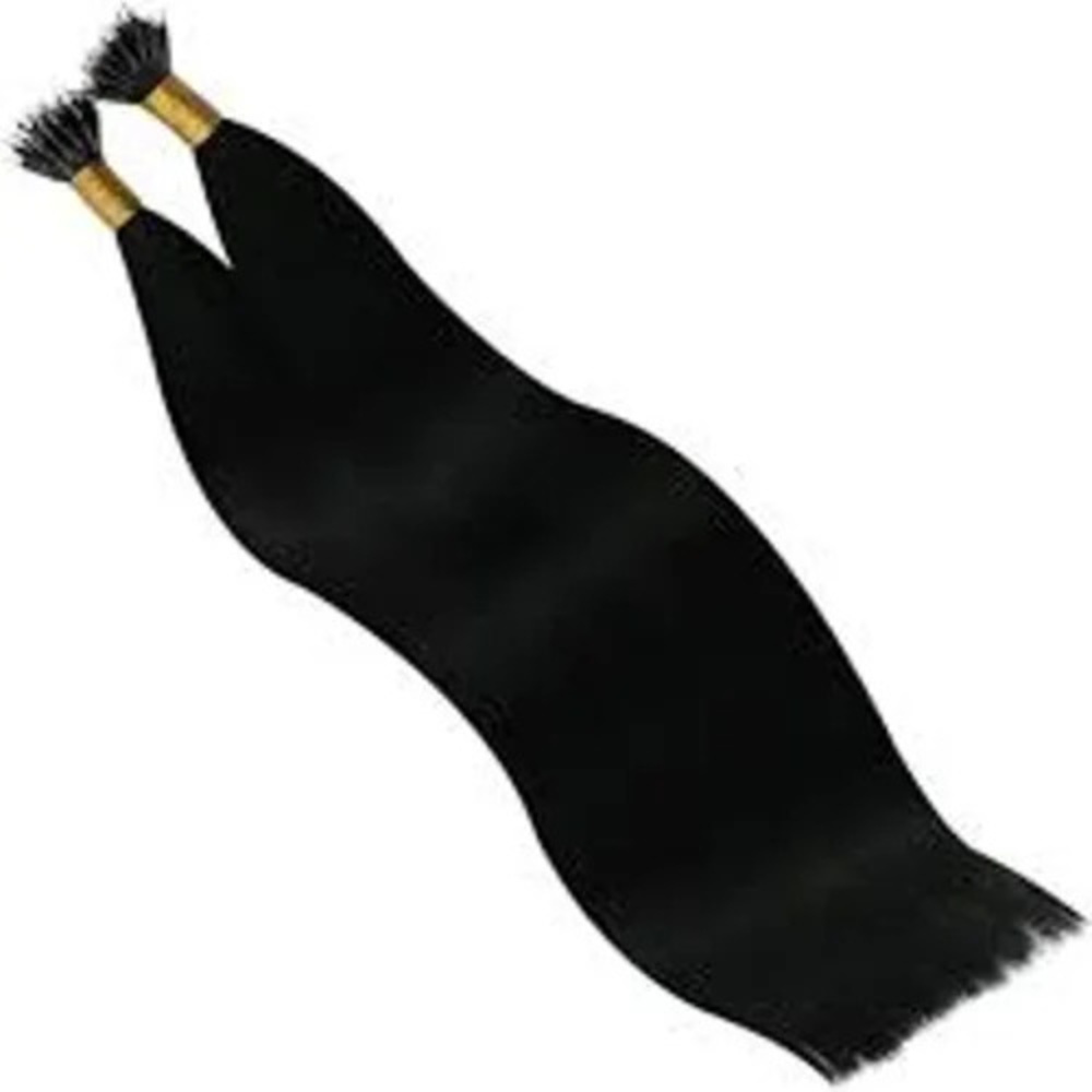 Black Straight Plastic Nano Tips Human Hair Extension - Feature: Easy To Style