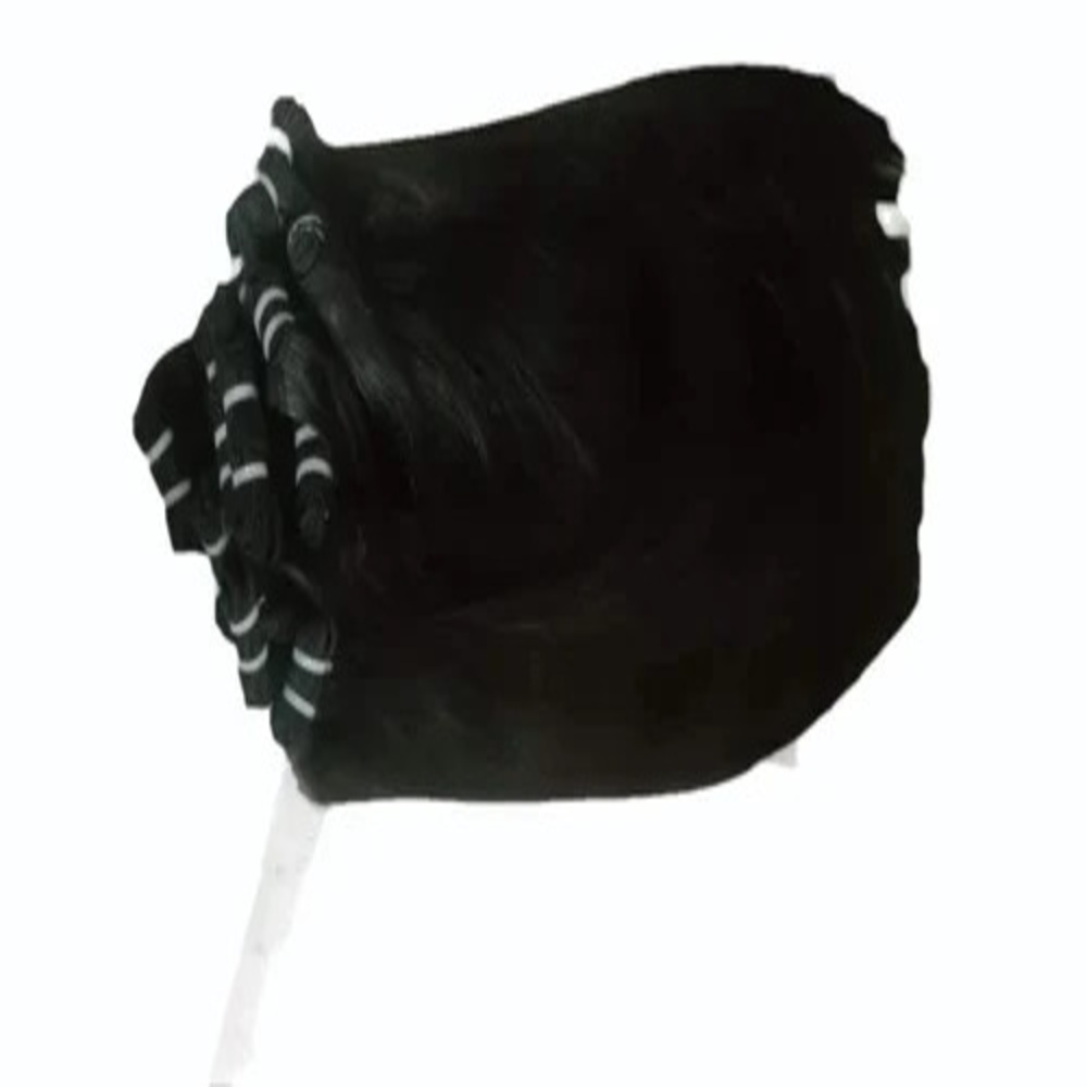 Virgin Human Hair Wig - Color: Black