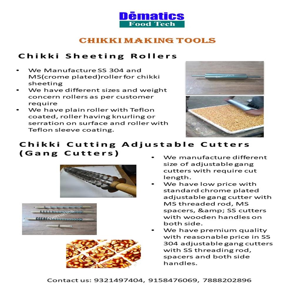 Chikki Cutting Adjustable Cutters - Color: Silver
