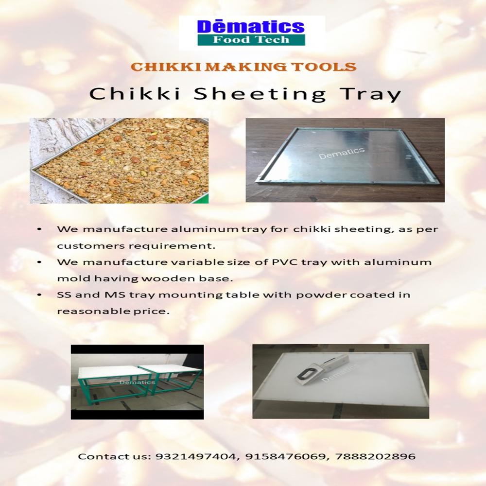 Chikki Sheeting Aluminum Tray