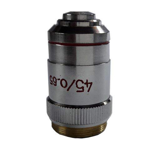 45 X Microscope Objective Brass Lens