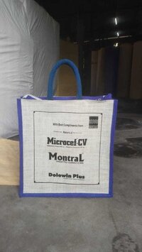 Laminated Jute Bag - Color: Multicolor