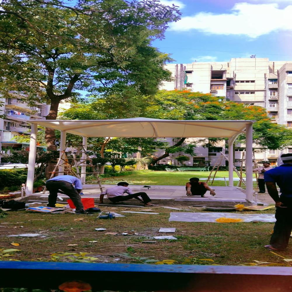 Garden tensile structure 