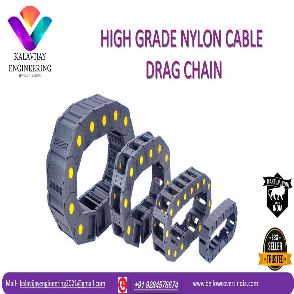 Plastic Cable Drag Chain - Durable Plastic, Customizable Hole Shape | Lightweight, Stainless Steel Enhanced For Industrial Use