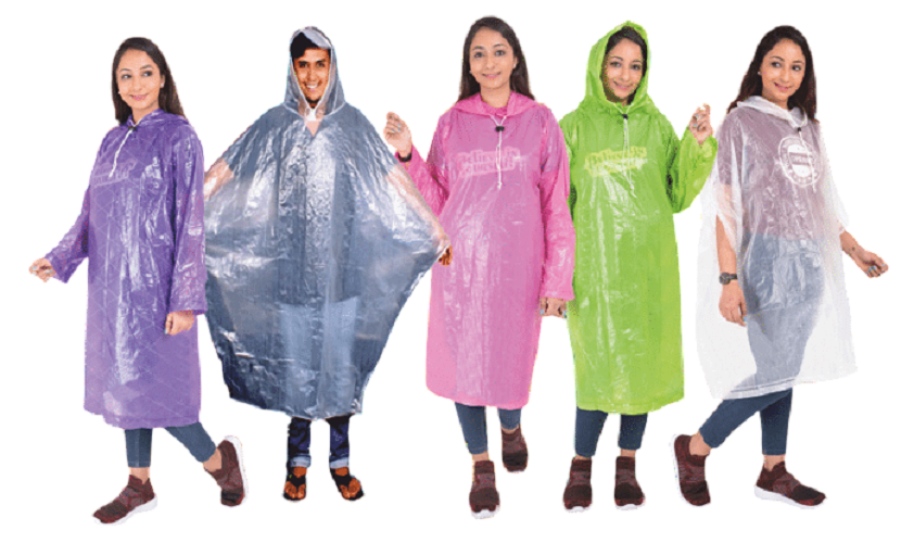 Rain Poncho (rain Coat) - Color: Multi Color