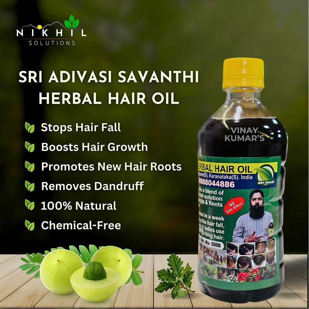 Sri Adivasi Savanthi Herbal Hair Oil