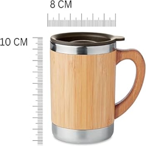 (SS-Eco-5) Wooden Bamboo Diary, Pen & Mug Set