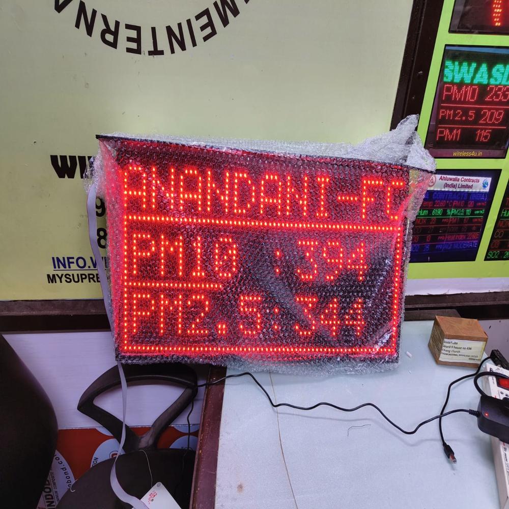 Manufacturer of Air Quality Monitoring - Pollution Parameter Display Board